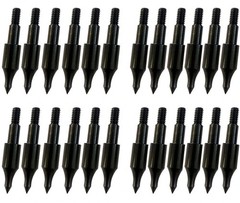 24 Pcs Steel 100 Grain Archery Arrow Field Points Field Tips Practice Target…