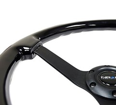 NRG Innovations NRG-RST-036BK-BK Reinforced Steering Wheel – Classic Black…