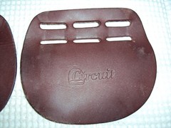 DOVER CIRCUIT Billet Guards – Quality Leather -NICE! (Set of 2 Guards) #3