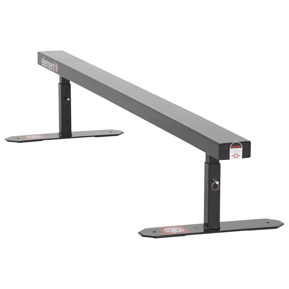 Element Skateboard Grind Rail Flat Bar Obstacle – 6ft Long, Adjustable Height