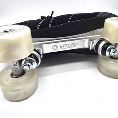 Bont Prostar Roller Skates Black Suede Size 9.5 Glow LED Wheels 83A Outdoor