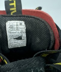 La Sportiva Tarantulace Climbing Shoes Mens 41.5 Black Red Bouldering Gym Lace