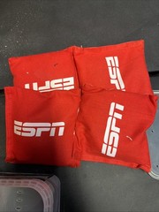 ESPN Cornhole Bags 4 Dual-Sided Stick & Slide Bean Bags 6 In x 6 In 16 Ounce NIB