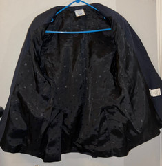 WOMENS 14 DEVON-AIRE CONCOUR ELITE NAVY PINSTRIPE ENGLISH HUNT COAT