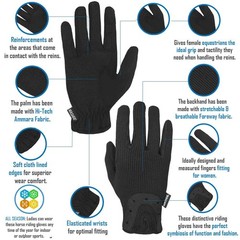 Women’s Equestrian Gloves – Durable Horse Riding Mitts for All Seasons