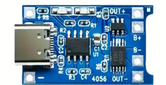 USB Type-C Lithium Li-ion 18650 Battery Charger Circuit Board Module, TP4056 1A