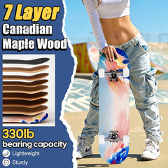 Skateboards for Beginners Adults Youths Teens Kids Girls Boys 31 Inch Pro Comple