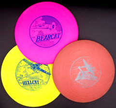 RARE Lightning 1st Run P-38 1984 + F8F Bearcat + F6 Hellcat Disc Golf Set