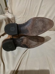Vintage Dan Post Marlboro Men’s Cowboy Boots Brown Leather Western Size 8.5 D