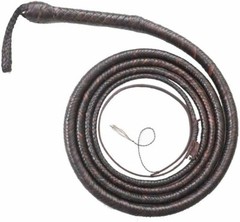 Kangaroo Leather Hide Bull Whip 04 to 16 Feet, 16 Plaits Indiana Jones Bullwhip