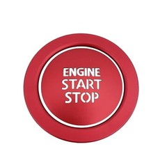 Engine Push Start Stop Button Cover Trim for Toyota Tacoma, Car Accessories Red