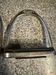 Set Of Fillis Stirrup Irons 12 Cm (4.7”) With rubber Tread pads Well Loved