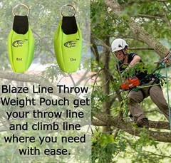 Arborist Throw Line Weight Pouch Bag 2-Pack(8 0z and 12 oz)- Outdoor Tree Climb