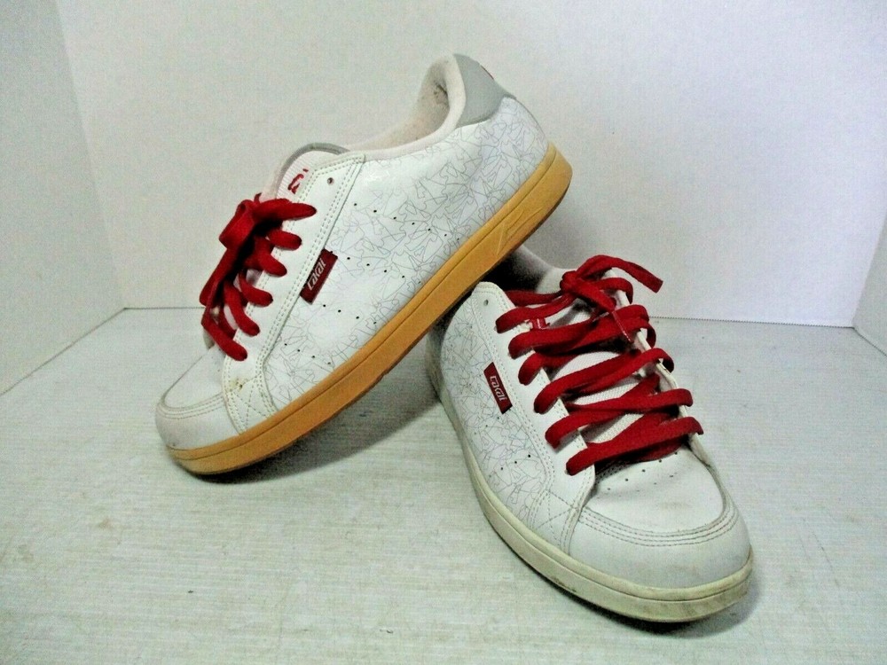 LAKAI LTD. Skateboarding Shoes – S / KINGSTON SM3 Size 10.5 White Leather 05115