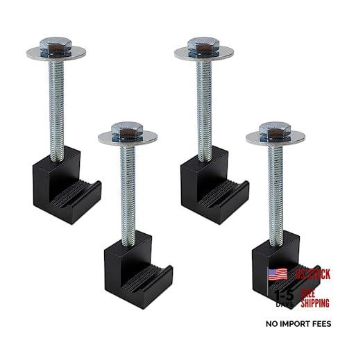 Truck Tool Box Mounting Kit Aluminum Alloy J Hooks Pickup Universal Fit Black