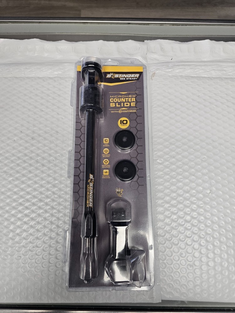Bee Stinger MicroHex 10″ Counter Slide Stabilizer W/ Countervail Black NEW