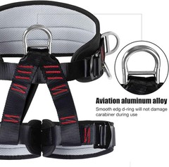 Professional Safety Belt with Magnesium Alloy Connection Ring – Tree Climbing, F