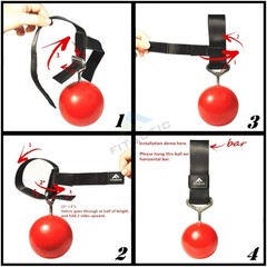 3 Inches Rock Climbing Solid Training Cannonball Bomb Power Pull Up Ball Hold…