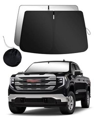 Front Windshield Sunshade Compatible with GMC Sierra 1500 2500 – 2019-2024