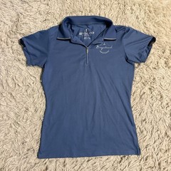 Women’s Small Blue Kingsland Short Sleeve Horseback Riding Sunshirt