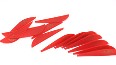 2.5″ Vanes Tonys All New Supper Wave Archery Vanes Red 50PK TNYSWV3343C