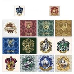 40Pcs Random Harry Potter Mini Hogwarts House Crests Label Stickers Gift Party