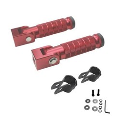 Universal CNC M8 Motorcycle Foot Pegs 90 Degree Foldable Foot pegs Footpegs Red