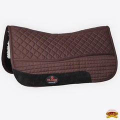 32 In x 36 In HILASON Western All Purpose Horse Saddle Pad Brown