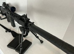 SR25-MK110 Airsoft AEG DMR, Several Accessories, Case Included