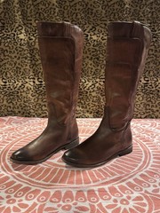 Frye Women’s Leather Paige Tall Riding Boots Cognac US 8.5B MPN 3476534-C0G