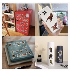 100 Dinosaur Stickers For Water Bottle Laptop Luggage Helmet Kids Notebook Gift