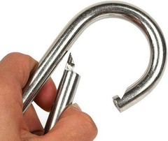 Large Carabiner Clip,5-1/2 Inch Heavy Duty Stainless Steel Spring Snap Hook for