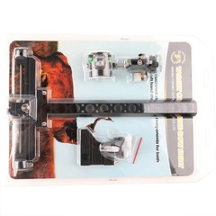 Compound Bow Sight Single Pin 0.059″ Fiber 4X Lens Long Pole Archery Hunt TP8510