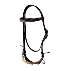 Horse Jaquima FARO Leather Double Rawhide Bosal Bitless Training Trail Bridle