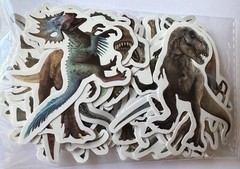 100 Dinosaur Stickers For Water Bottle Laptop Luggage Helmet Kids Notebook Gift