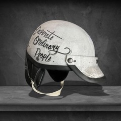 Japanese Chip Shorty Patina helmet, vintage style half face helmet, custom text