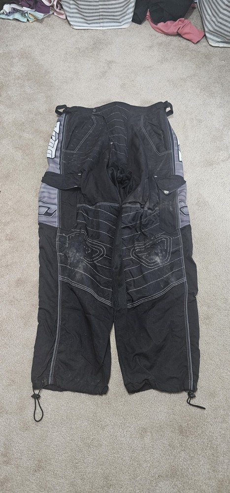 PROTO Technical Paintball Pants Large 34-38 Black Grey Polyester Division of Dye