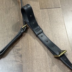 USED Leather Breastplate English Hunt Style for Horses
