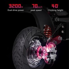 Electric Scooter for Adult 6000W Dual Motor 55MPH 60V 38AH Folding Fast Escootor