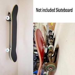 Pmsanzay Skateboard Wall Mount Hanger Rack Storage Display Holder Black