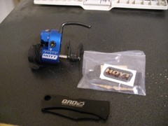 NEW LEFT HAND HOYT QAD Ultra Arrow Rest BLUE Drop Away LH Free Knife Included