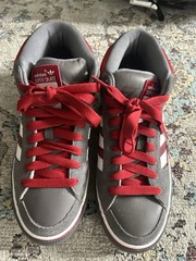 adidas Super Skate Men’s Skateboarding Shoes Red/Gray/White US 8.5 D