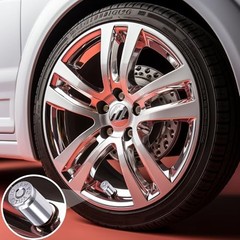 4PCS Bullet Shell Tire Valve Stem Caps, Aluminum Alloy Car 4 pcs Bullet-Silver