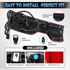 Driver Side LED Tail Light Assembly Compatible With 2019-2024 Chevy Left Side
