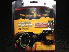 Trophy Ridge Micro Pyro Bow Sight 4 pin .019 NEW !