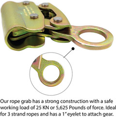 Fusion Climb Dual Rope Grab, Alloy Steel, Safety Protection for Heavy Industry,