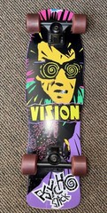 VISION PSYCHO STICK ORIGINAL SHAPE REISSUE 10 INCH SKATEBOARD COMPLETE