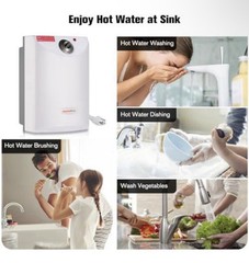 Thermoflow Electric Mini Tank Water Heater, 4.0 Gallon 120V Corded Under Sink…