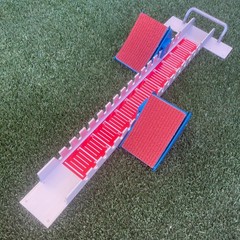 Starting Blocks Track and Field Sprint Pedal 32 In 6 Adjustable Angles Portable