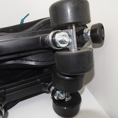 Sure-Grip Mens 10 Boardwalk Roller Skates Black Suede